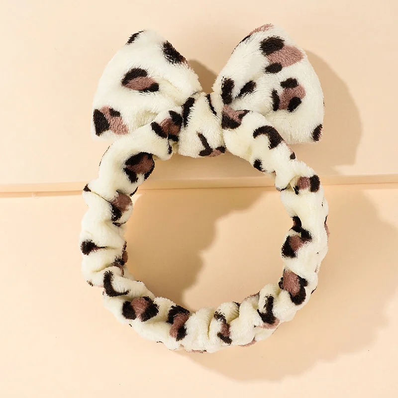 1pc lässig Damen Gesicht Make-up wasserdicht Leoparden muster Stirnband hoch elastischen Komfort Bad Stirnband Haarschmuck