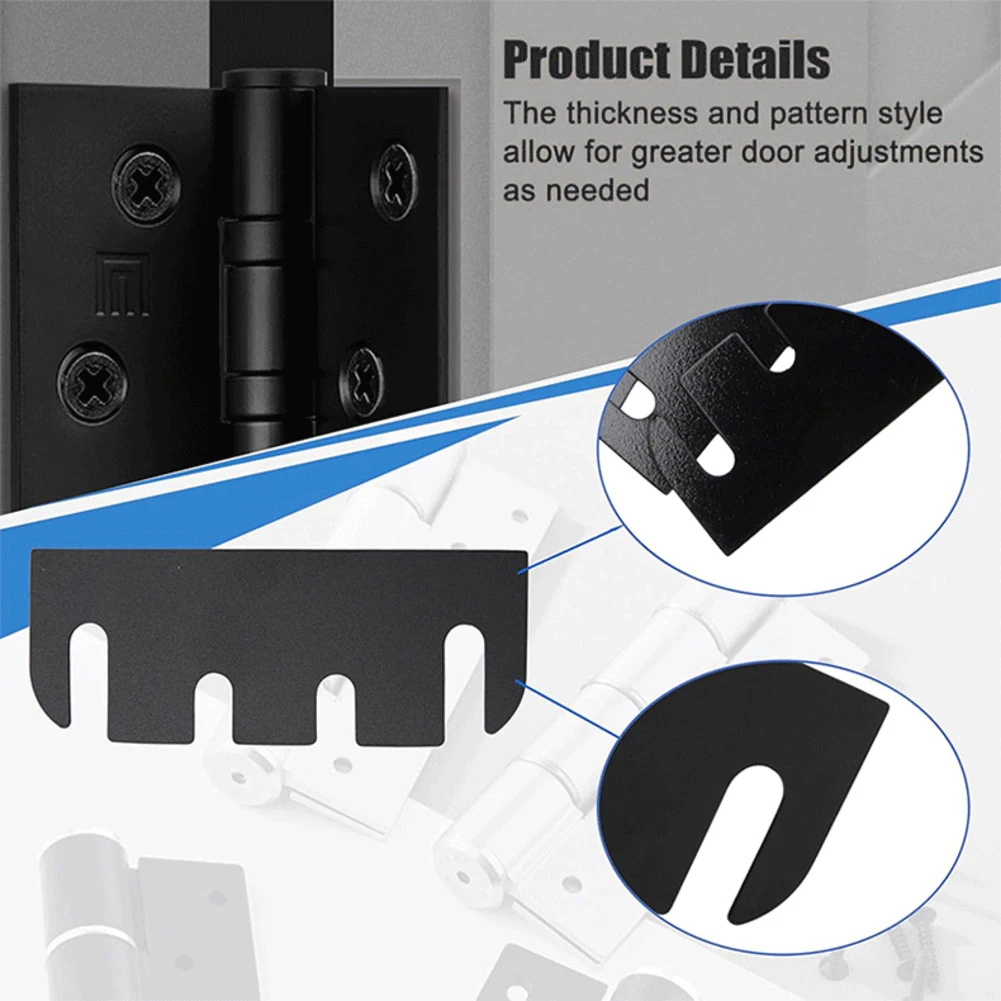 10-Pack Door Hinge Gap Repair Shims for Cabinets and Interior Doors