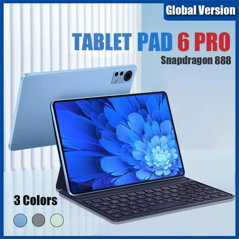 

2024 Global Version Original Tablets PC Pad 6 Pro Snapdragon 888 10000mAh Android 13 11 inch 16GB+1024GB 5G HD 4K Screen WIFI Mi