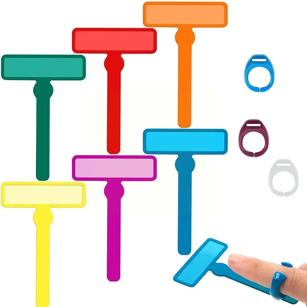 Set Reading Guide Reading Guide Bar Color Fluorescent Book Aid Holder Cool Superimposed Book G3K0 Bookmarks