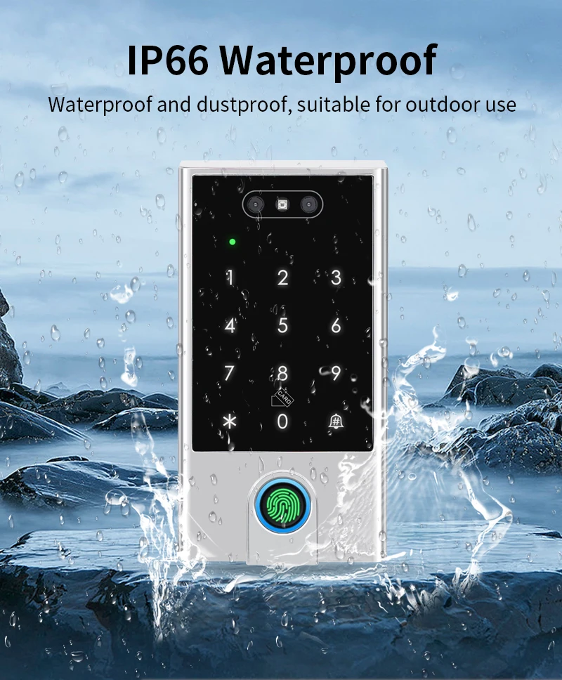 Tuya APP WIFI Face Wiegand 26-34 Recognition Fingerprint 125KHZ 13.56MHZ RFID D