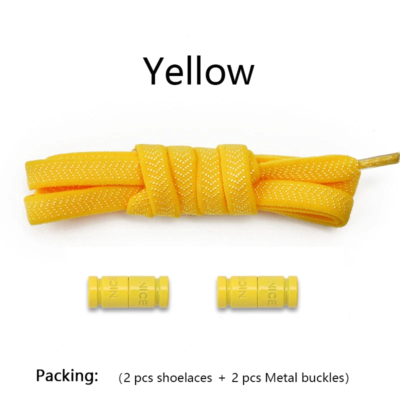 Vibrant No-Tie Elastic Shoelaces for Effortless Footwear