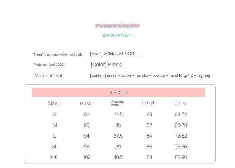 Cute Maid Dress Plus-size Maid Dress Two Yuan Lolita Cosplay Costume Sexy Stage Set Black Lolita Sweet lolita dress lolita suspender dress lolita cosplay costumes suspender dress lolita skirt lolita blouses gothic gowns