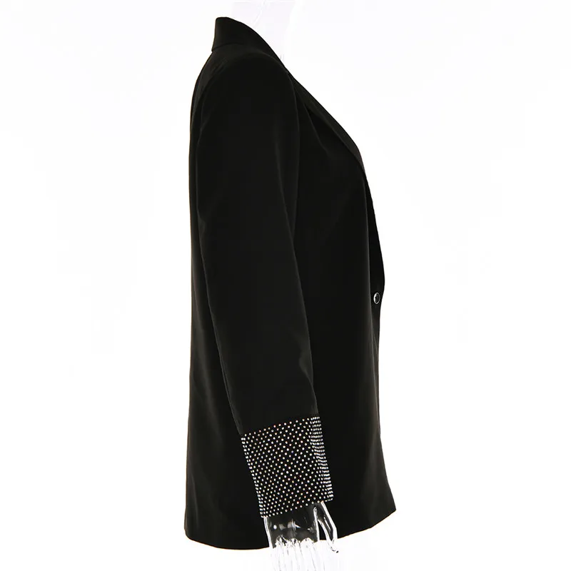Women Sleeveless Backless Halter Black Sequin Fringe Mini Dress