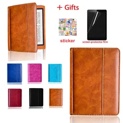 Luxury Cover for Kobo Nia Model N306 E-reader Ebook Folio Leather Case Protector Bag Magnet Auto Sleep+Sticker+Screen Film