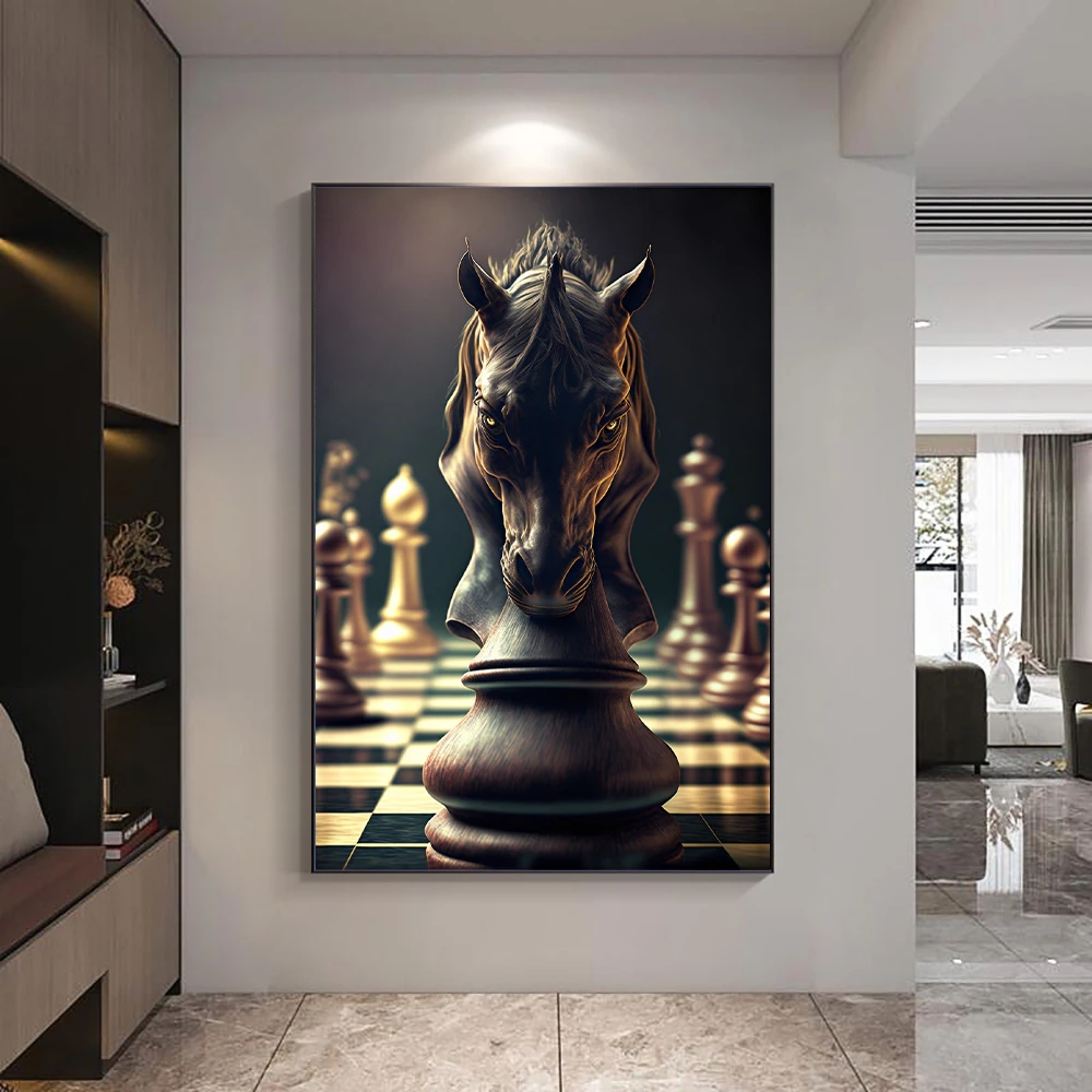 Move In Silence Canvas Wall Art, Checkmate, Motivational Wall  Decor,inspirational Office Decor,chess Quote Modern Poster Prints -  Painting & Calligraphy - AliExpress