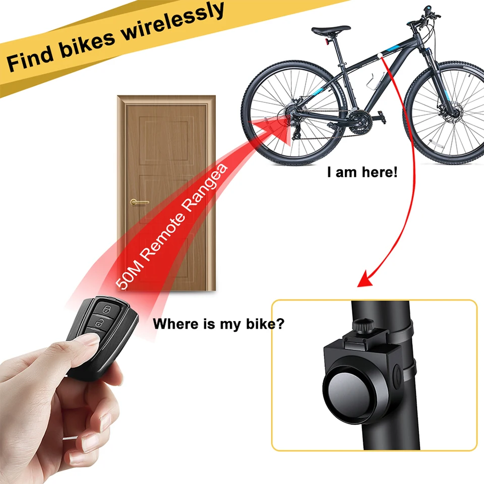 Anchtek Motorcycle Bike Alarm USB Charging Wireless Anti theft 115dB Vibration Detector Electric Moto Car Alarm System wireless vibration alarm motorcycle alarm bike alarm anti theft alarm