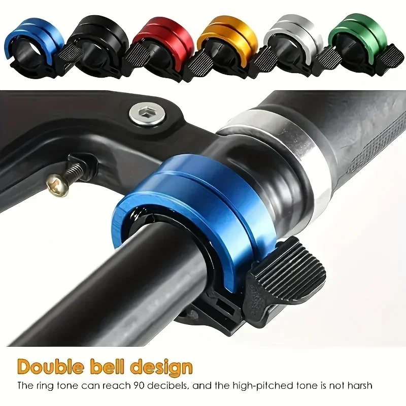 1개의 보이지 않는 고음 자전거 벨 - 고품질 사운드, 알루미늄 합금으로 제작,..
