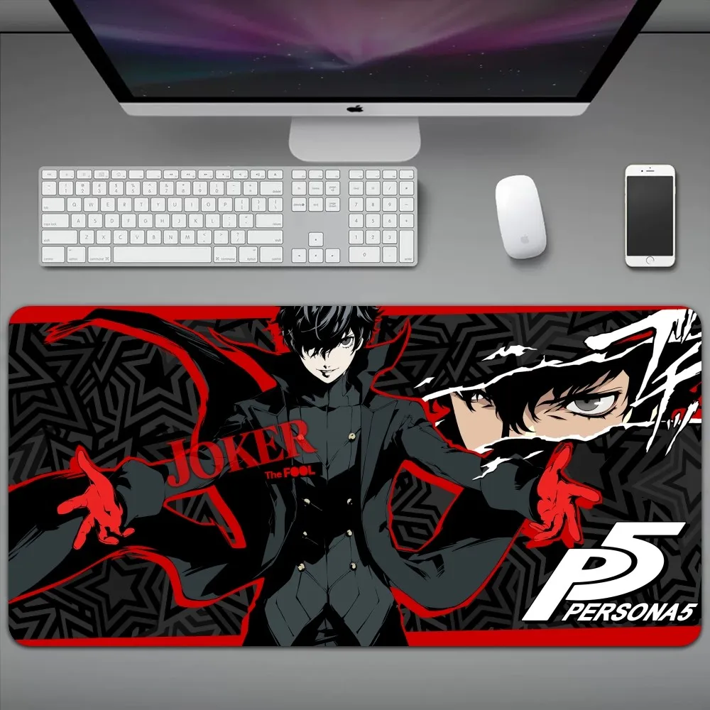 Game P-Persona 5 Mouse Pad Large Computer Pad PC Gamer Laptop Mouse Mat Laptop Keyboard Pad Office Desk Mat 2