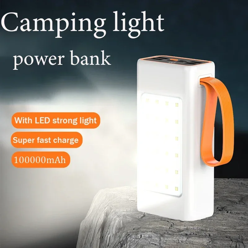 

NEW Xiaomi Power Bank 100000mAh PD High Capacity 120W Fast Charger Power Bank for iPhone Laptop Battery LED Flashlight Camping