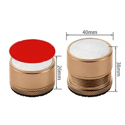 Adjustable Non-Slip Furniture Risers with Noise Reduction and Shock Absorption (Gold-S)