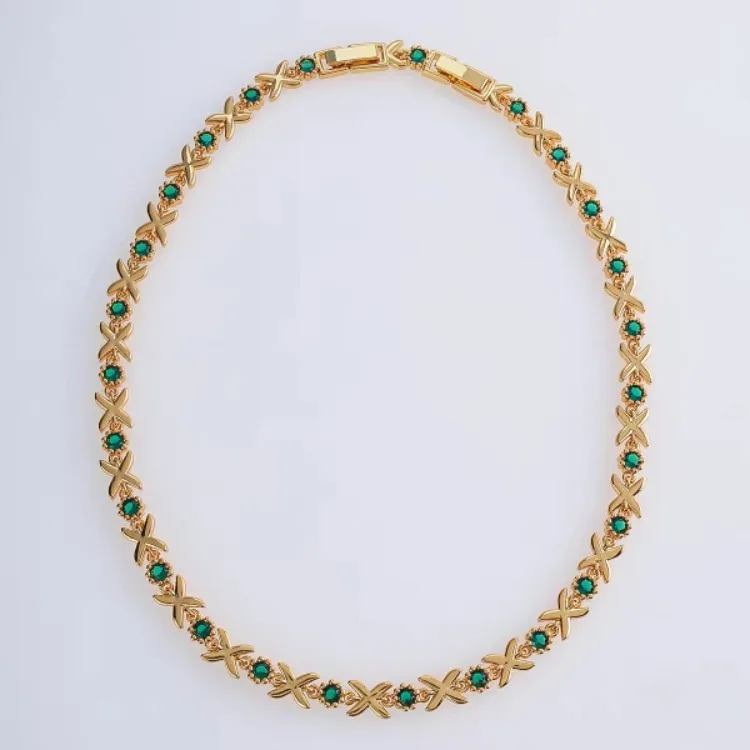 

Timeless Wonder Fancy Zircon Geo Pave Necklaces for Women Designer Jewelry Goth Runway Luxury Vintage Rare Top Neat Classy 4526