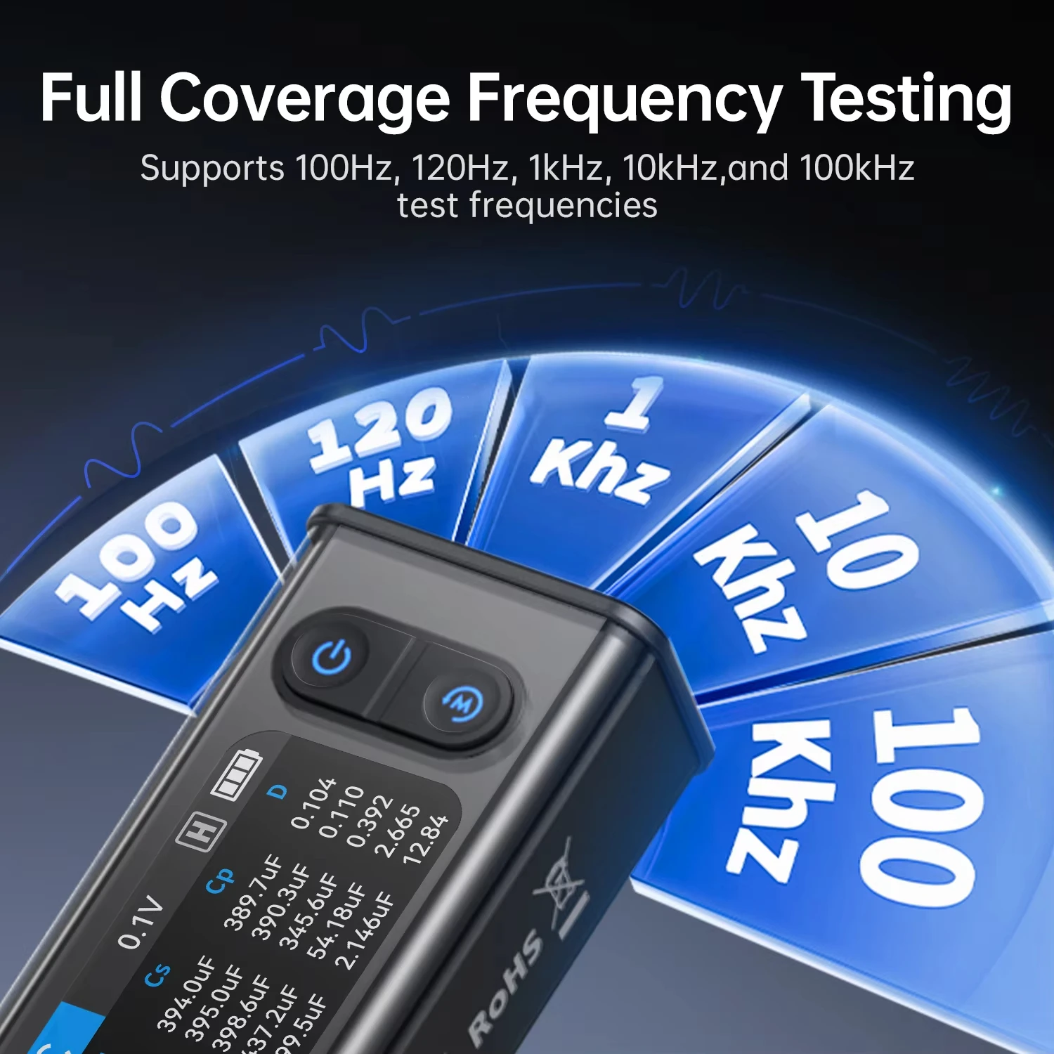 FNIRSI LCR-ST2 Smart Tweezer LCR Meter RLC Diode 30 Voltage Test Kelvin Clip Ready Component Tester High-Precision SMD Tool ic transistor tester
