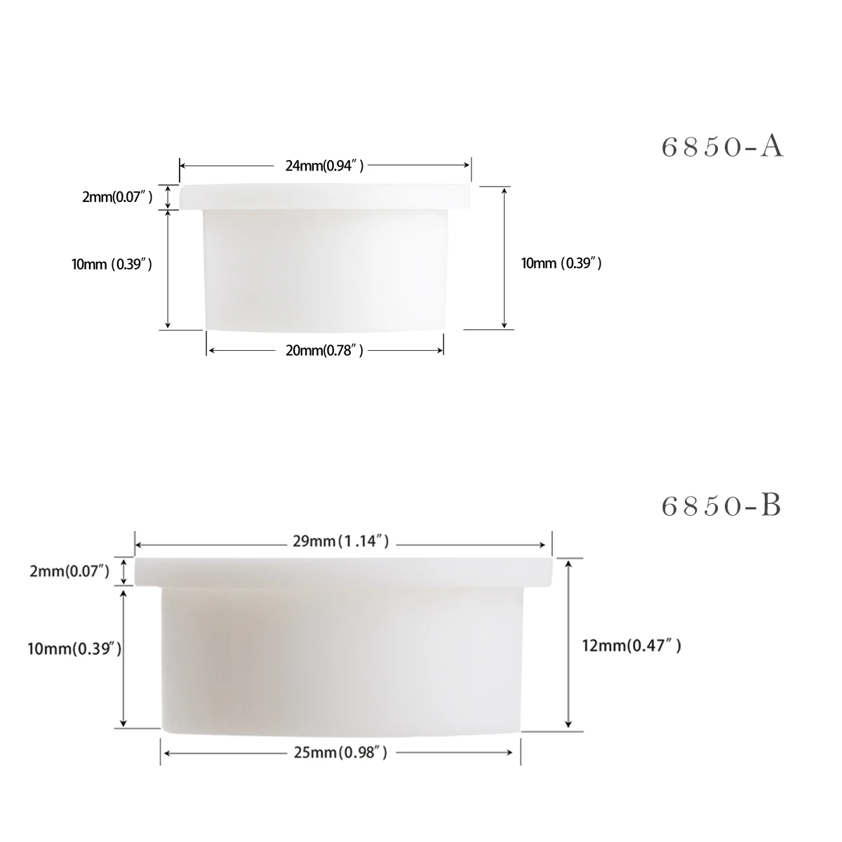 Desk Cord Grommet Flexible Silicone Cable Hole Cover Wire Organizer Cable Pass Through Round Gasket White