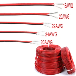 High - Quality Tinned Copper Insulated PVC Electrical Wire, Dual Color Red & Black - 18 AWG