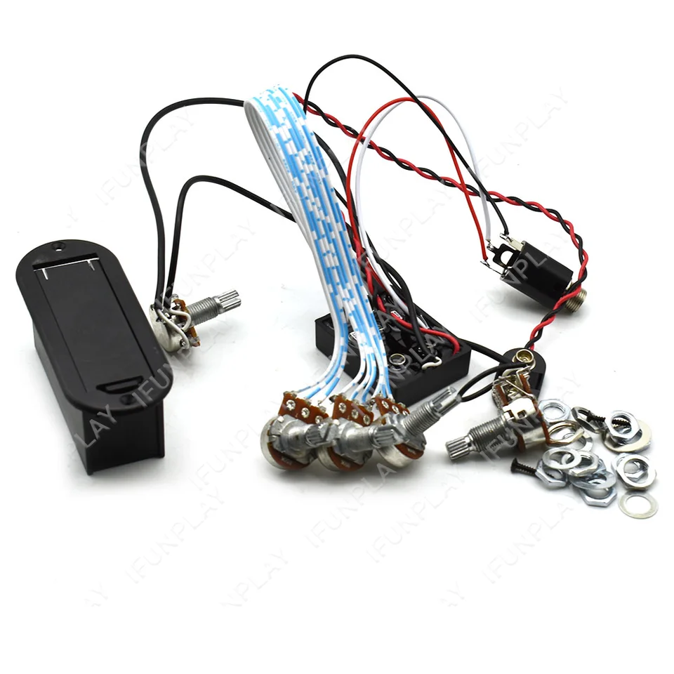 Circuito Preamplificatore Per Basso – EQ Attivo/passivo A 3 Bande, Universale Per Pickup