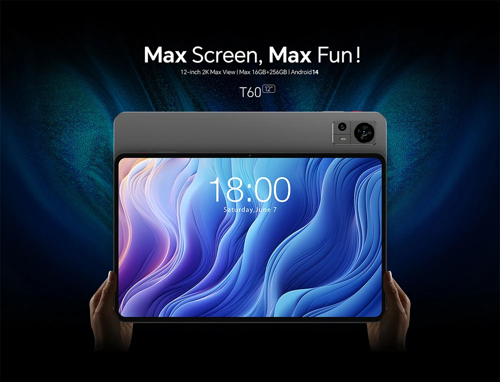 TECLAST T60 Android14 12インチ　★256GB！！ Teclast T60 12 inch 2K Tablet Android 14 8GB+12GB RAM 256GB ROM