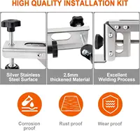 Door Installation Kit, Heavy Duty Door Board Dolly for 1-3/8" and 1-3/4" Pre-Hung, Slab, and Front Doors, Stainless Steel Instal 2