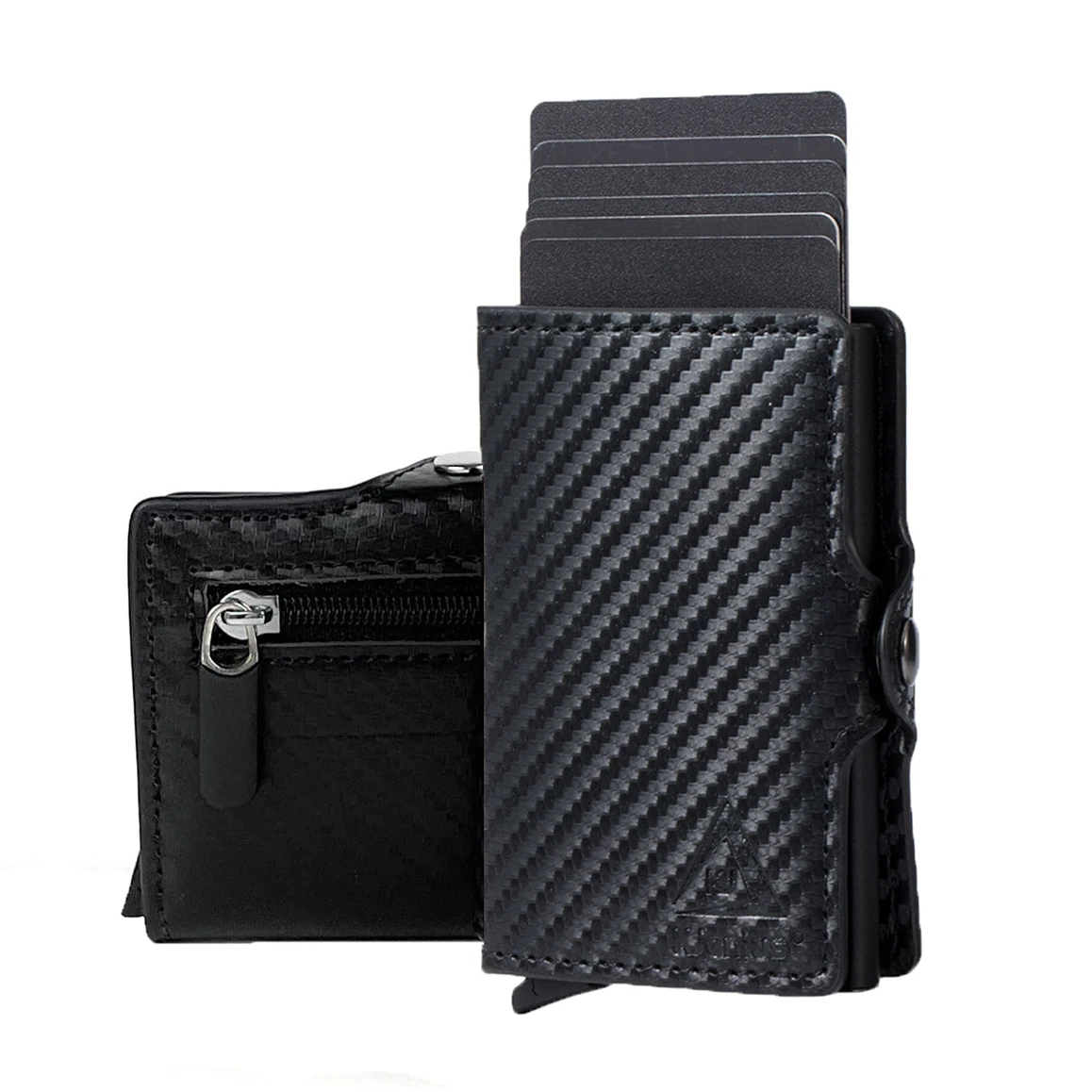 Tanie Luksusowy portfel męski RFID Slim kompaktowy uchwyt na karty kredytowe Moneyhold mały