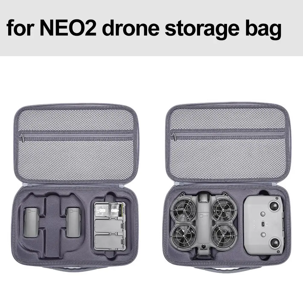 DJI NEO 2 플라이 모어 콤보 키트용 충격 방지 케이스, 휴대용 비행 카메라 방수, 부드러운 비행 세트 보관 가방