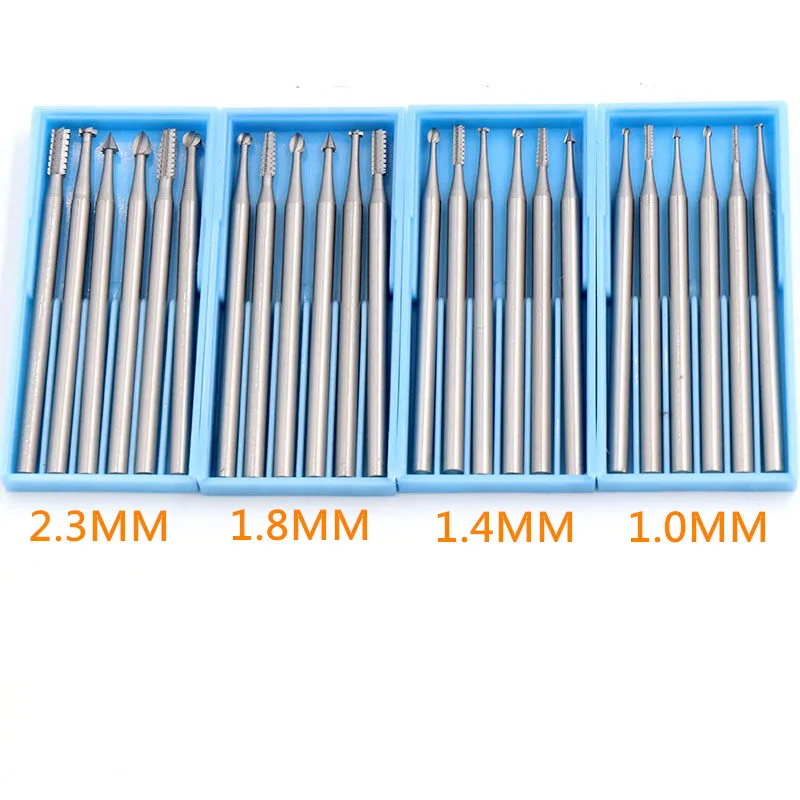 6pcs/set 2.35 Handle Tungsten Steel Engraving Cutter Electric Hollow New 204 Threading Machine Olive Core Carving Cut 1.0-2.3mm - Image 6