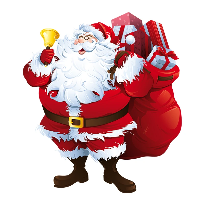 

N812# Self-adhesive Decal For Santa Claus Car Sticker Waterproof Auto Decors on Bumper Rear Window Laptop