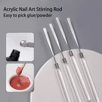 1Pc Acrylic Nail Art Stirring Rod Mixing Spatula Liquid Foundation Color Gel Powder Mixing Stick Scraper Makeup Tools 1