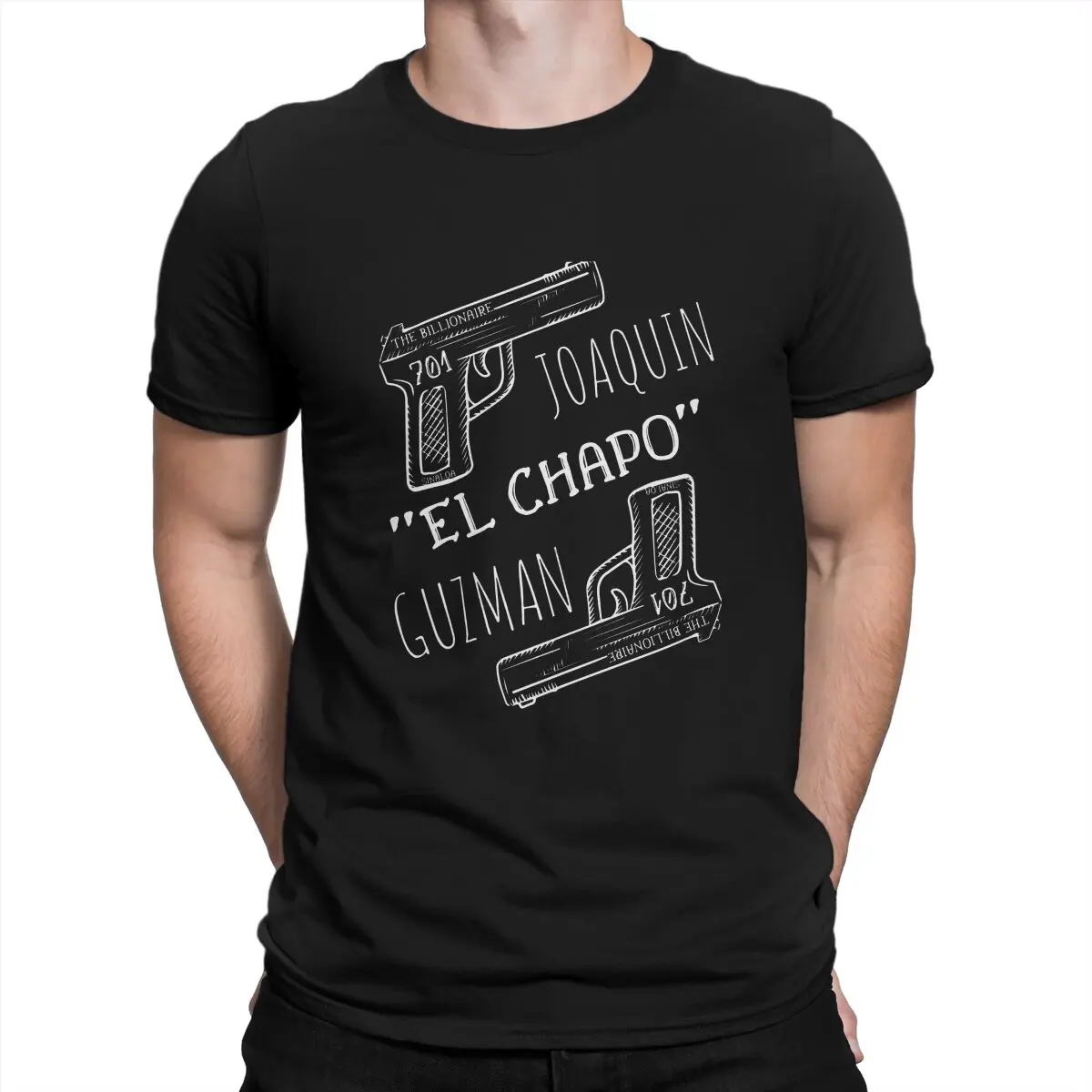 

Joaquin El Chapo Guzman Unique TShirt Narcos Crime TV Pablo Escobar Leisure T Shirt Hot Sale T-shirt For Adult