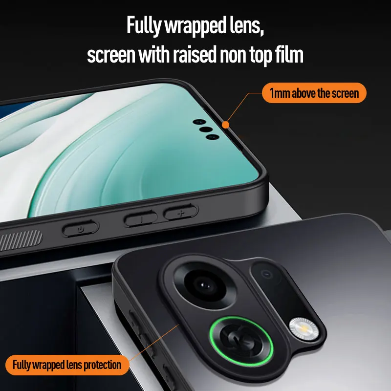 Turbo Pro AG Frosted Backplate Hard PC TPU Case with Skin Feel Matte Finish