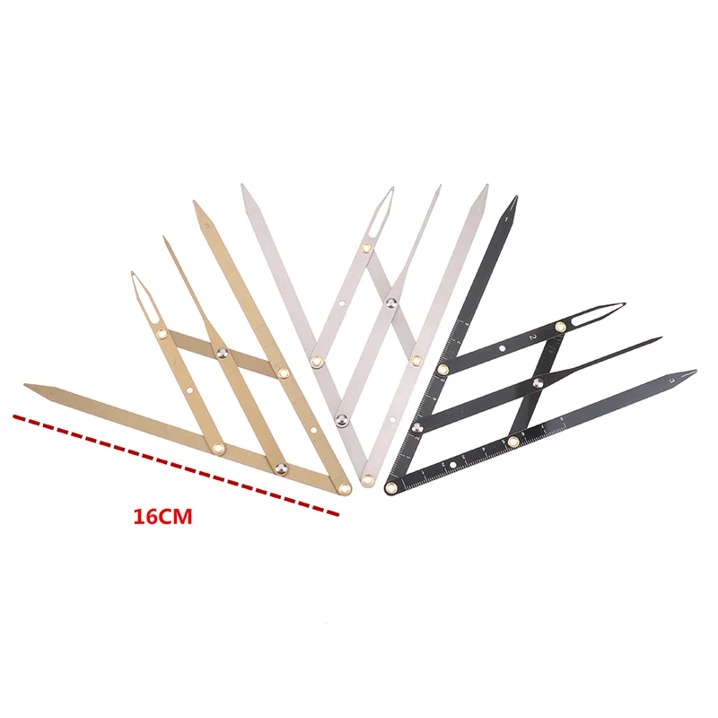 Stainless Steel Golden Ratio Eyebrow Ruler Micro Lift Permanent Makeup Eyebrow Shape Measurement Tool 1 Pcs