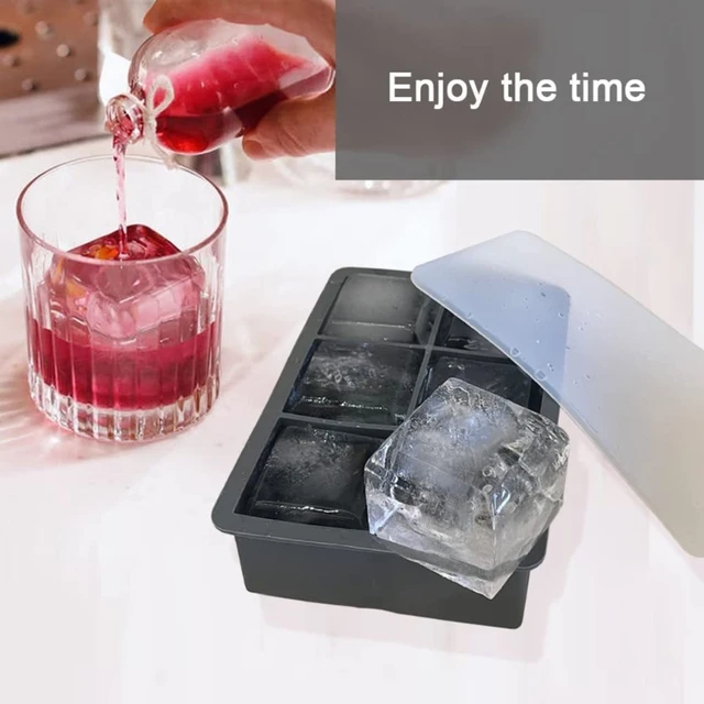 Ice Cube Trays for Freezer Easy Release Ice Cube Mold Big Ice Cube Maker  Mold