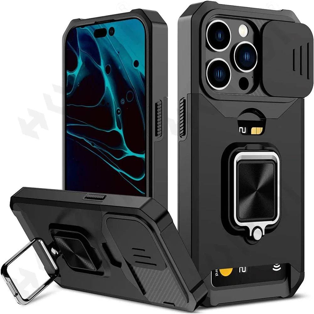 Dockem Funda Tipo Sobre Para IPhone 16-11, 16-12 Pro, 16e Y XR (6.1/6.3") – Cuero Vegano De 2mm Con Forro De Microfibra, Ultra Delgada Y Fácil Deslizamiento, Color Marrón Oscuro
