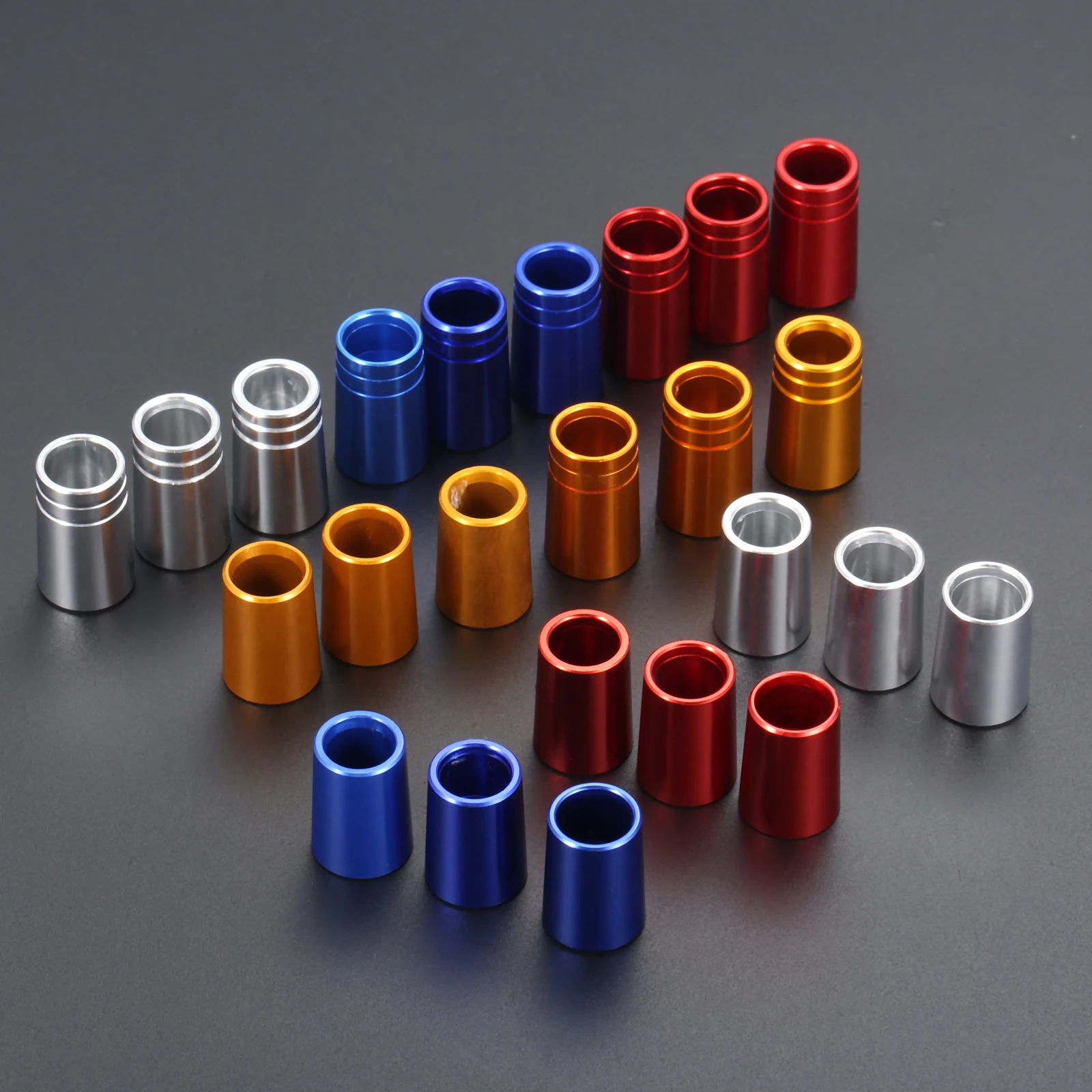 10Pcs/lot Golf Club Ferrules for 0.335,0.350 or 0.370 tip irons shaft Aluminum Sleeve Ferrules Driver Shaft Ball Connection Ring 3