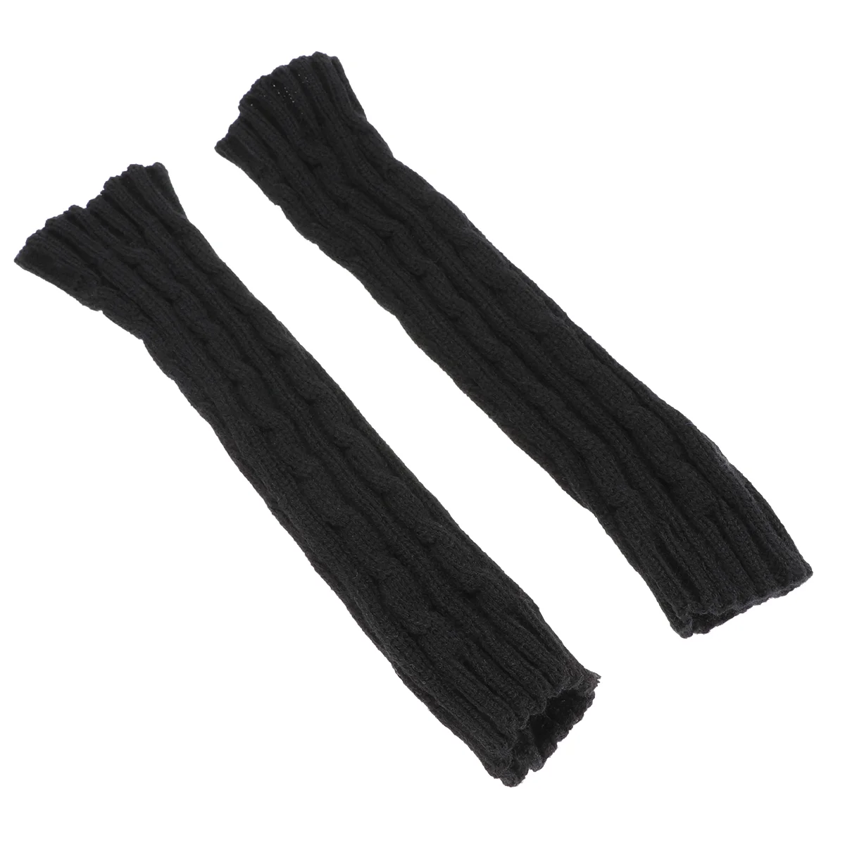 

1 Pair Knitted Long Cuffs Warm Keeping Oversleeves Forearm Guard Winter Gloves