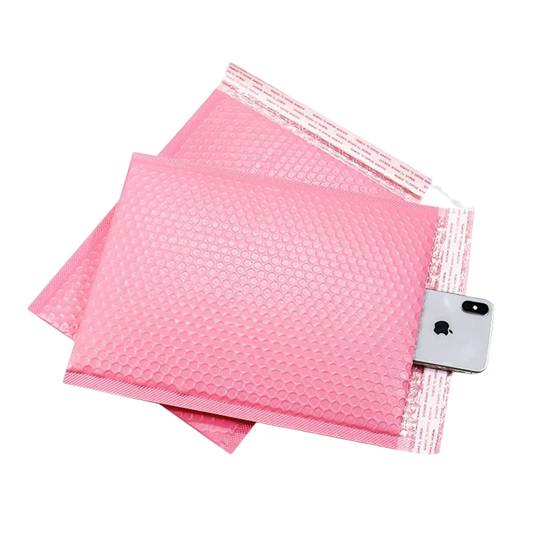 10PCS Padded Envelope Clear Gifts Packing Cute Waterproof Dry Bags For Clothes Packed Travel Light Pink Poly Self Bubble Mailers