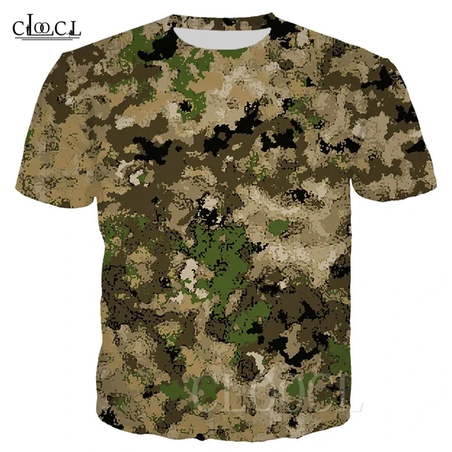 Camiseta de camuflaje para hombre, camisa militar del ejército, informal,  fresca - AliExpress