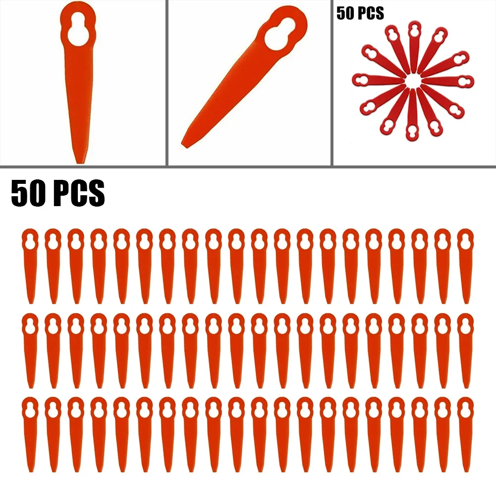 50PCS Plastic Blades For STIHL Polycut 2-2 Polycut 3-2 Grass Trimmer ...
