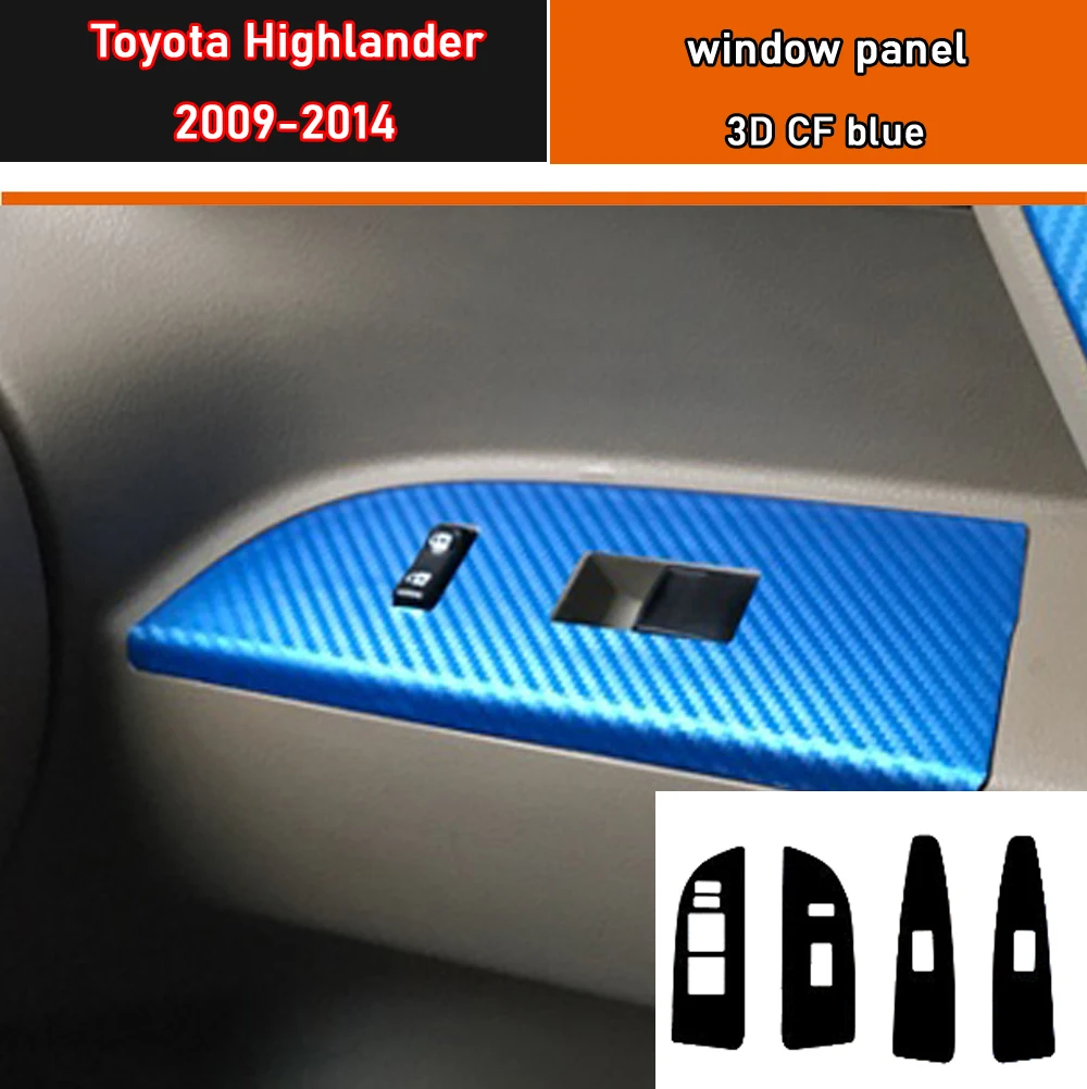 

4 шт./комплект, наклейки на панель для Toyota Highlander 2009-2014