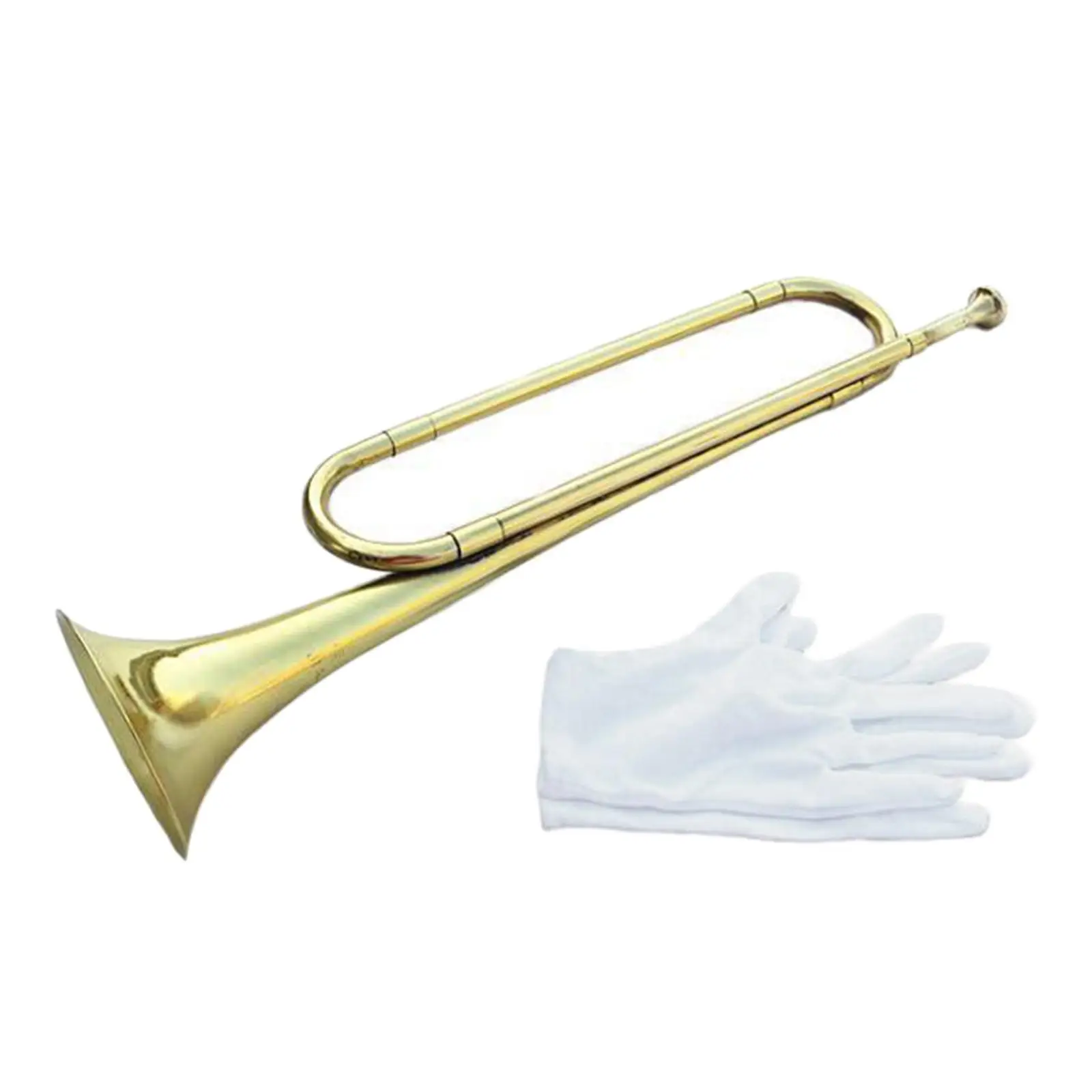 Antique Style BB Bugle Portable Musical Instrument Brass Blowing Cavalry for Beginners,Musical Instrument Accessories