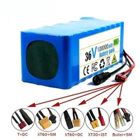 Batterie au lithium 10S4P 36V 100000mAh pour scooter électrique, pack de batteries 18650 + chargeur gratuit 6