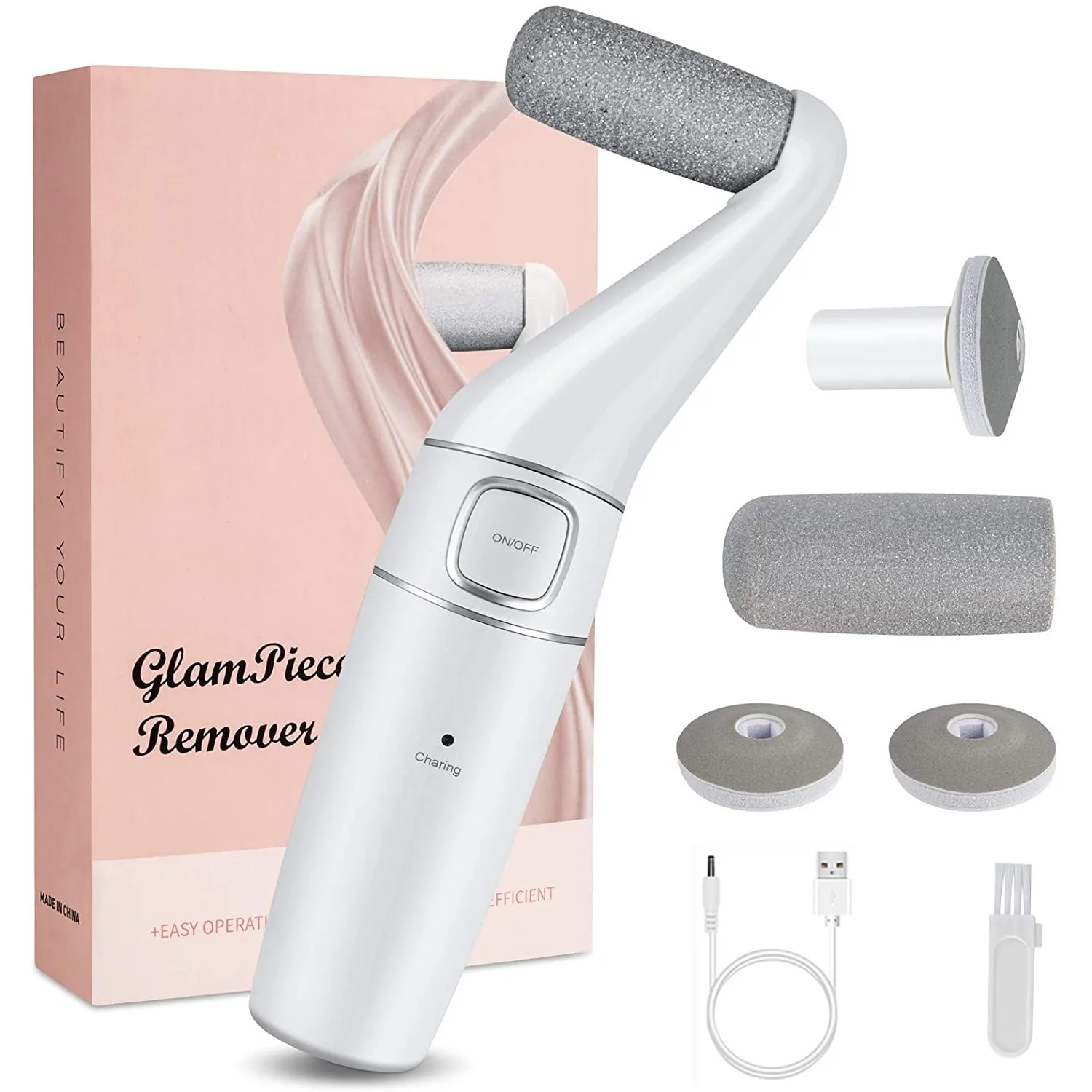 

Electric Foot Grinder Vacuum Callus Remover Foot Pedicure Tools Rechargeable Foot Files Clean Tools Polished Nails For Dead Skin