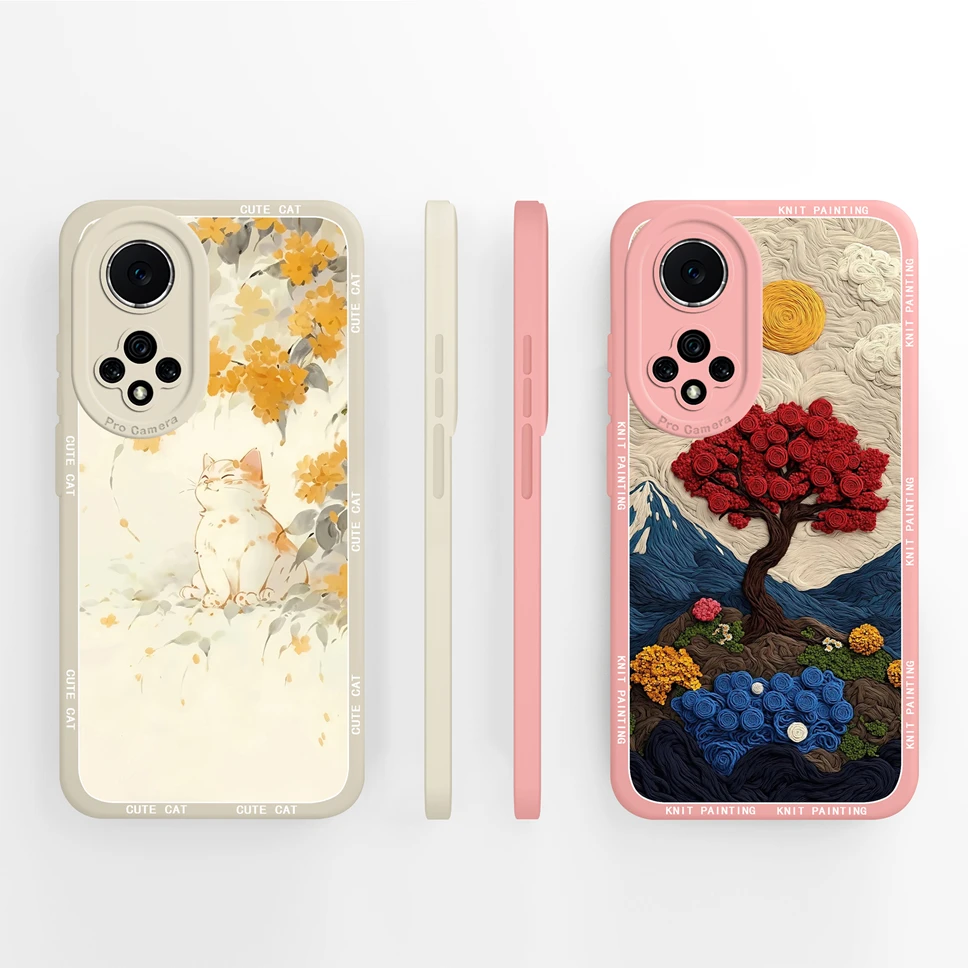 Lovely Cat Cartoon Soft Silicone Phone Case - High Quality Anti-Drop Shell