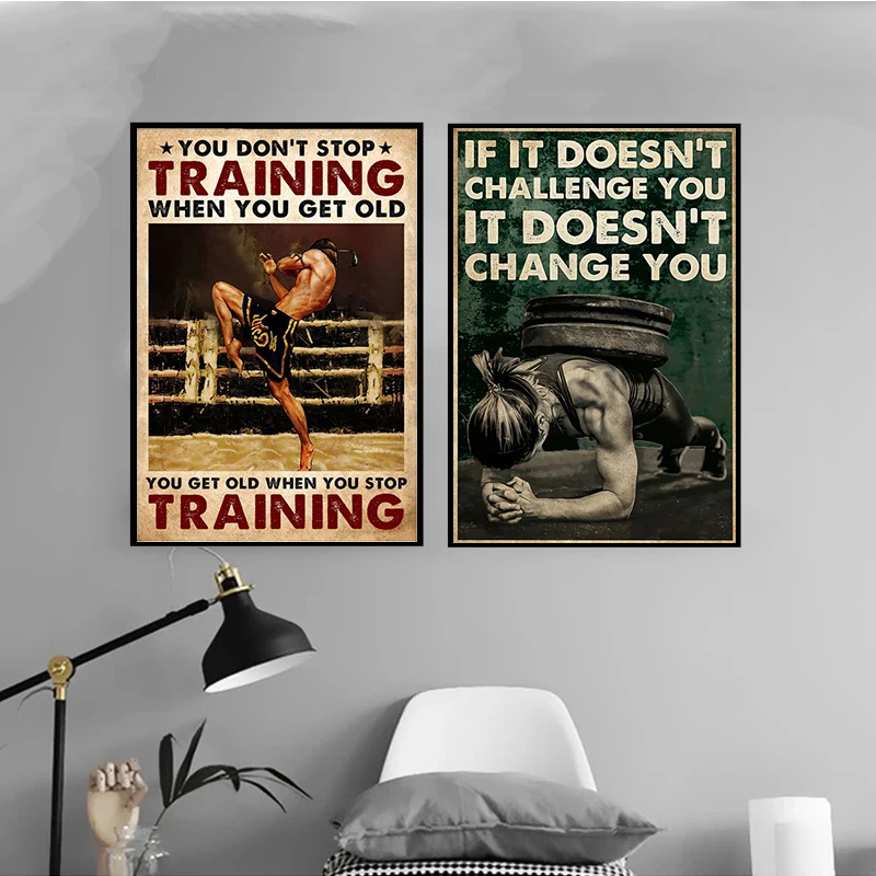 

No Days Off Inspirational Poster Print Gym Wall Art Pictures for Gym Enthusiasts Home Decoration Gifts Cuadros