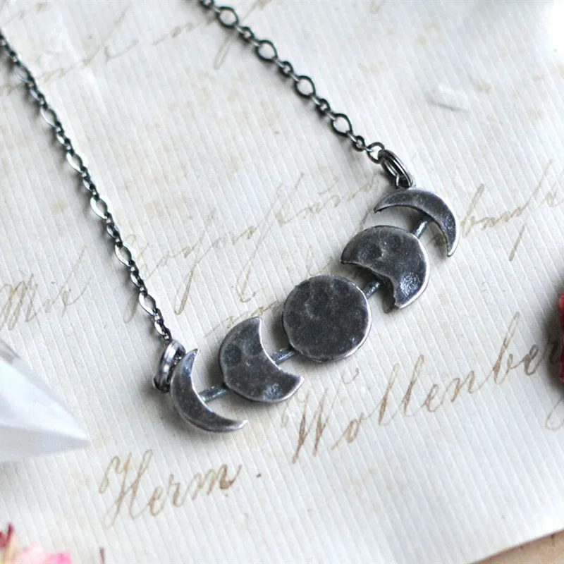 Kenya Os Moon Changes Necklace Vintage Kenia Moon Eclipse Pendant Product 2