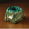 Thickened Fabric Storage Bag Outdoor Travelling Portable Teacup Organiser Tool Zen Ceramic Product Drawstring Collection Pouches 4