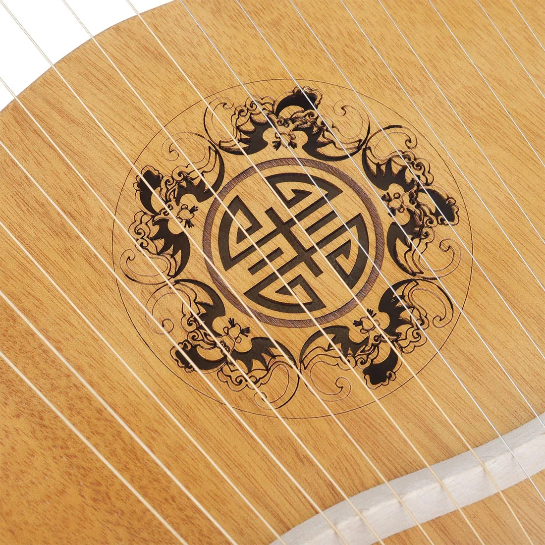 16 Strings Lyre Harp Mahogany Wooden 16 Notes Harp with Tuning Tool ...