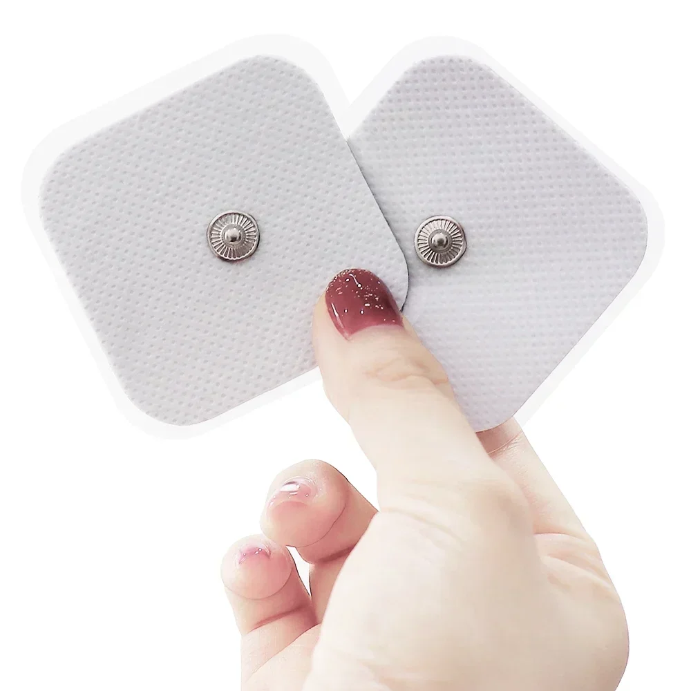 10/20PCS Silicone Gel Electrode Pads for Tens Machine Massagers Electrode Pacthes Non-woven Fabric Self Adhesive Replacement 3
