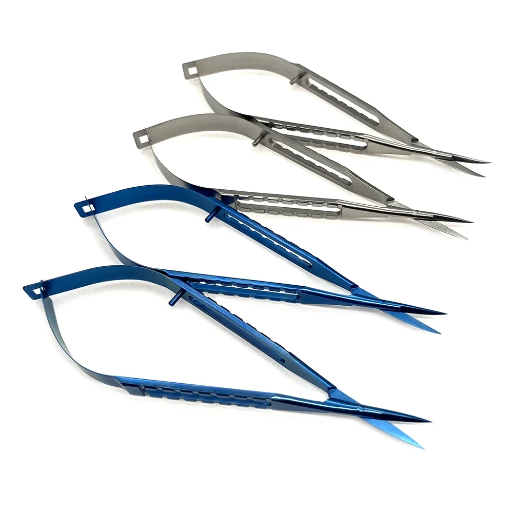 

Castroviejo, микроофтальмологические ножницы, плоская ручка, 1 шт., микроскопические хирургические инструменты