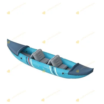 Kayak gonfiabile singolo/doppio per esterni, gommone, barca da pesca ispessita resistente all'usura, gommone d'assalto, sedile regolabile