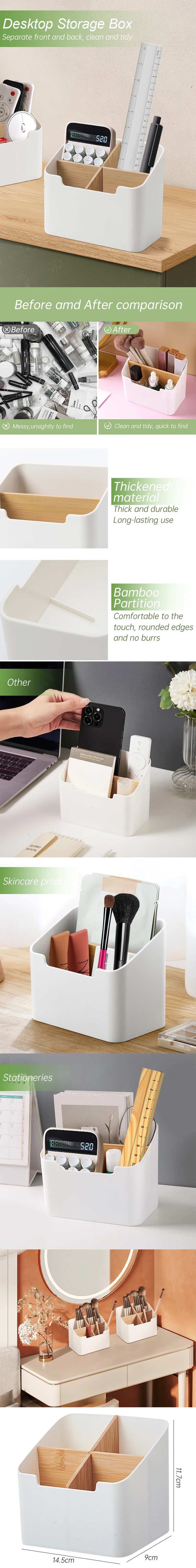 Description Picture 2 of itemHome Office Storage Box TV Air Conditioner Remote Control Organizer Case Mobile Phone Holder Stand Desktop Cosmetic Tissue Box